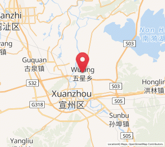 Map of Wuxing, Anhui