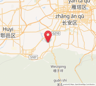Map of Wuxing, Shaanxi