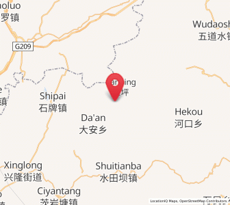 Map of Wuyahe, Hunan