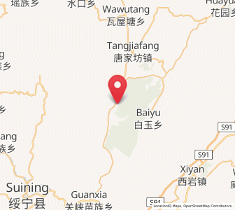 Map of Wuyang, Hunan