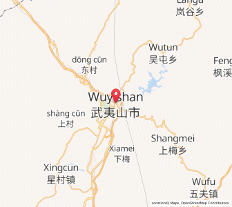 Map of Wuyishan, Fujian