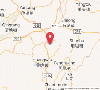 Map of Wuzhi, Guangxi