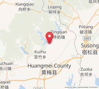 Map of Wuzu, Hubei