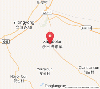 Map of Xar Holoi, Inner Mongolia