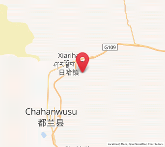 Map of Xarag, Qinghai