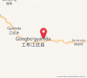 Map of Xarlung, Tibet