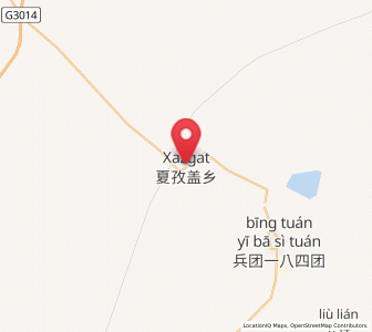 Map of Xazgat, Xinjiang