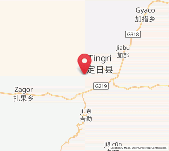 Map of Xêgar, Tibet