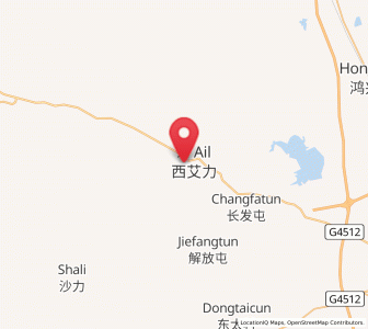 Map of Xi Ail, Jilin