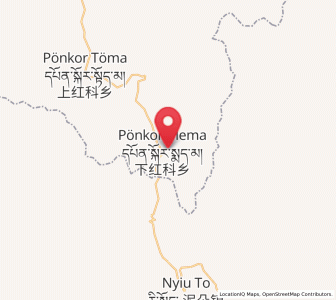 Map of Xia Boingor, Qinghai