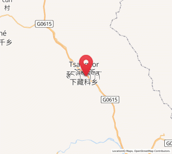 Map of Xia Zanggor, Qinghai