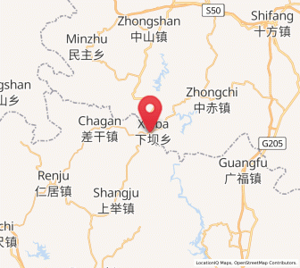 Map of Xiaba, Fujian