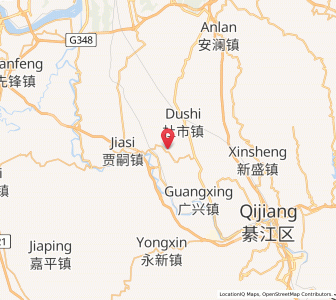 Map of Xiaba, Chongqing