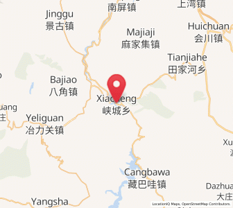 Map of Xiacheng, Gansu
