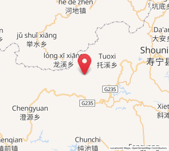 Map of Xiadang, Fujian