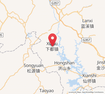 Map of Xiadu, Fujian