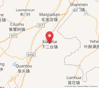 Map of Xia’ertai, Liaoning