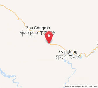 Map of Xiagongma, Qinghai