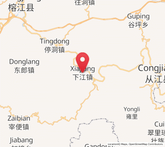Map of Xiajiang, Guizhou