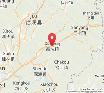 Map of Xiakeng, Anhui