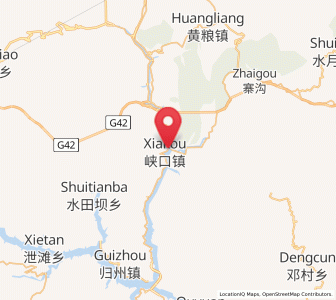 Map of Xiakou, Hubei