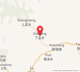 Map of Xiamengxiang, Sichuan