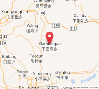 Map of Xiamiangao, Shanxi