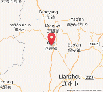 Map of Xi’an, Guangdong