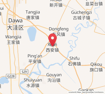 Map of Xi’an, Liaoning