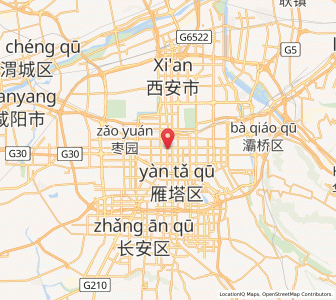 Map of Xi’an, Shaanxi
