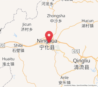 Map of Xianan, Fujian
