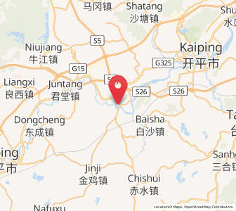 Map of Xiangang, Guangdong