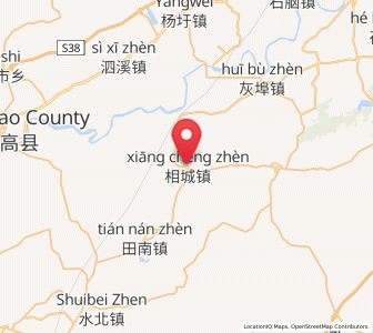 Map of Xiangcheng, Jiangxi