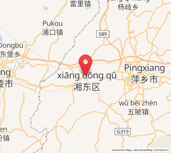 Map of Xiangdong, Jiangxi