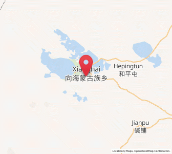 Map of Xianghai, Jilin