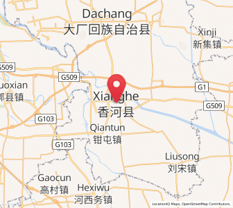 Map of Xianghe, Hebei