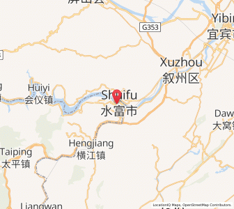 Map of Xiangjiaba, Yunnan