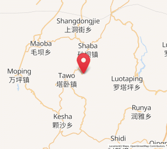 Map of Xiangjiazhai, Hunan