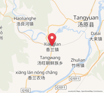 Map of Xianglan, Heilongjiang