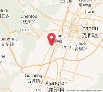 Map of Xiangling, Shanxi