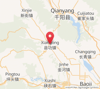 Map of Xiangong, Shaanxi