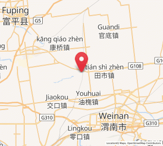 Map of Xiangqiao, Shaanxi