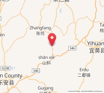 Map of Xiangshan, Jiangxi