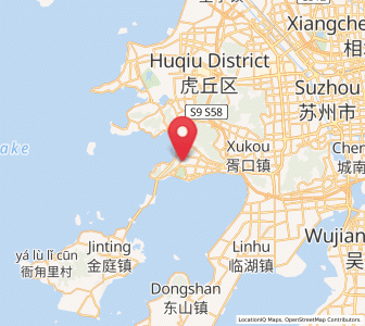 Map of Xiangshan, Jiangsu