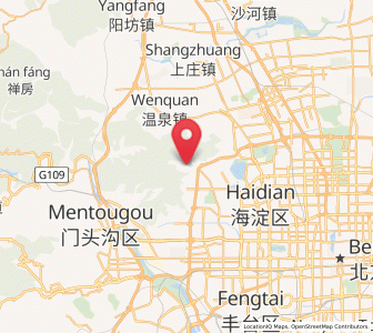 Map of Xiangshan, Beijing