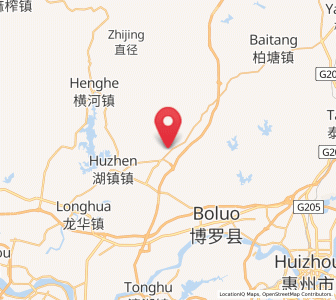 Map of Xiangshui, Guangdong