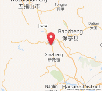 Map of Xiangshui, Hainan