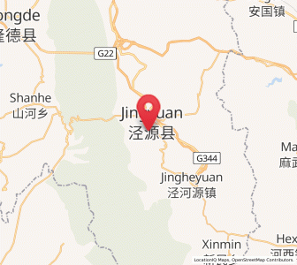Map of Xiangshui, Ningxia Hui Autonomous Region