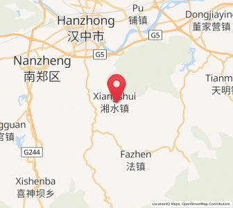 Map of Xiangshui, Shaanxi