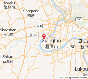 Map of Xiangtan, Hunan